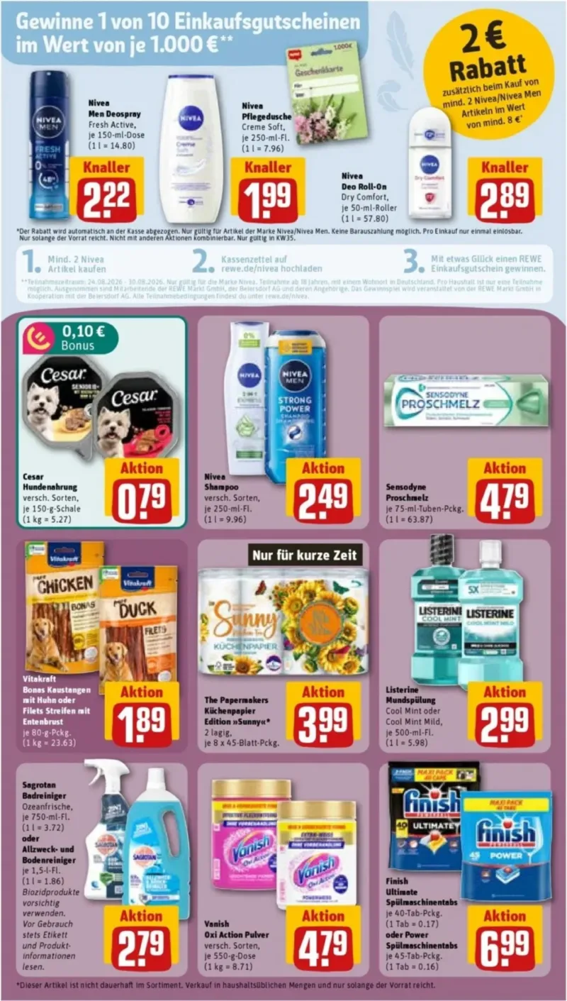 REWE Prospekt vom 24.08.2026, Seite 22
