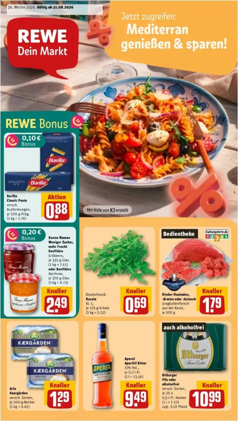 REWE Prospekt vom 31.08.2026, Seite 1