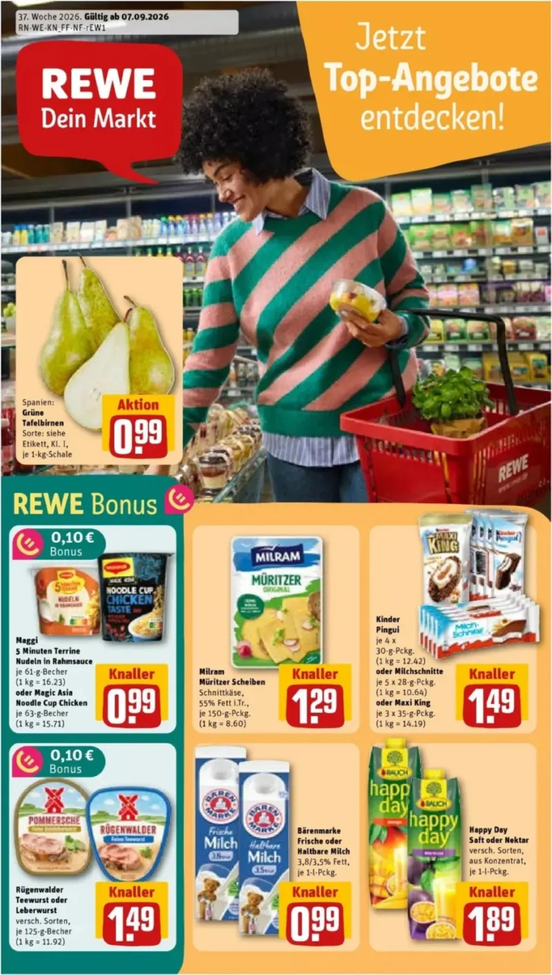 REWE Prospekt vom 07.09.2026, Seite 1
