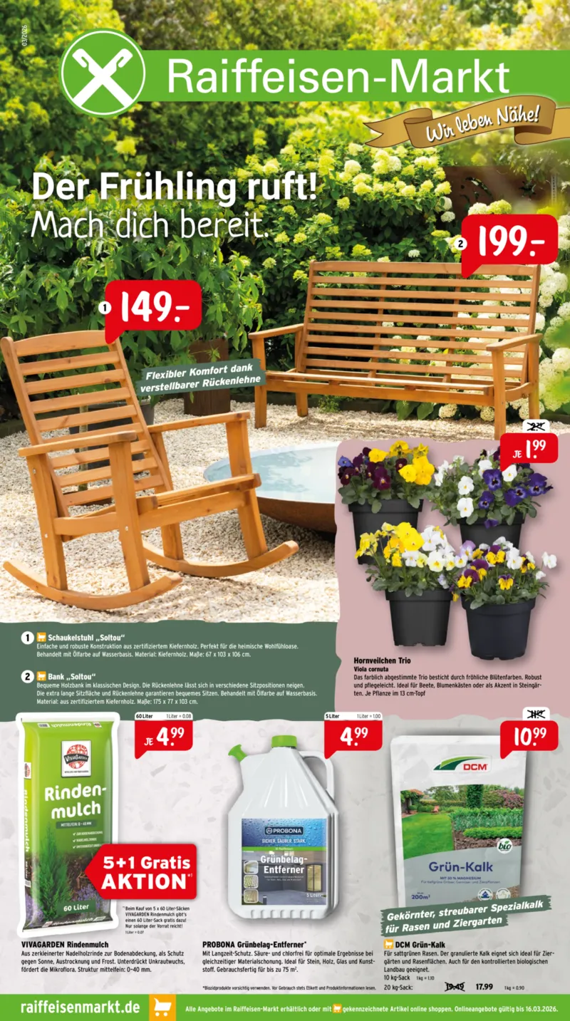 Raiffeisen-Markt Prospekt vom 25.02.2026, Seite 1