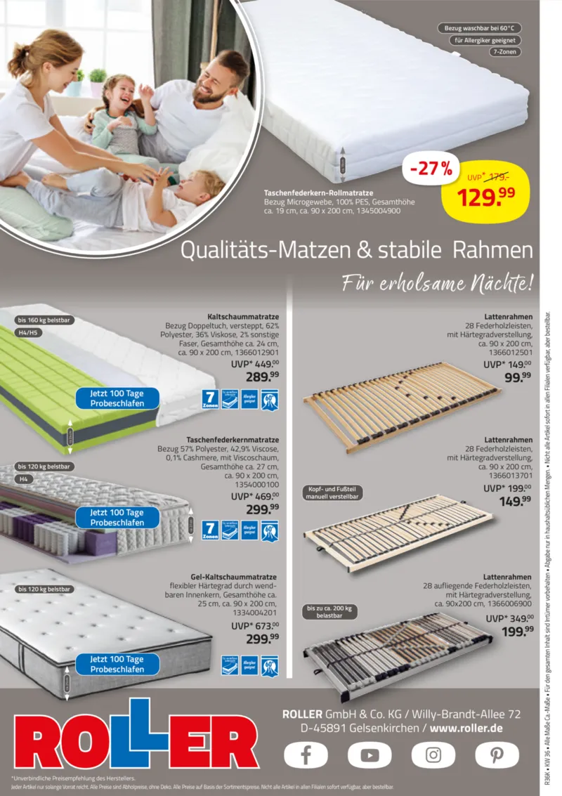 Roller Prospekt vom 07.09.2025, Seite 16 Roller Prospekt vom 07.09.2025, Seite 16