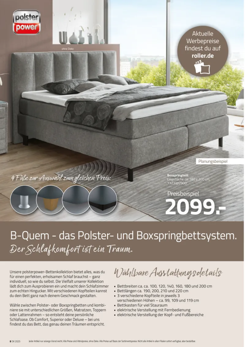 Roller Prospekt vom 07.09.2025, Seite 8 Roller Prospekt vom 07.09.2025, Seite 8