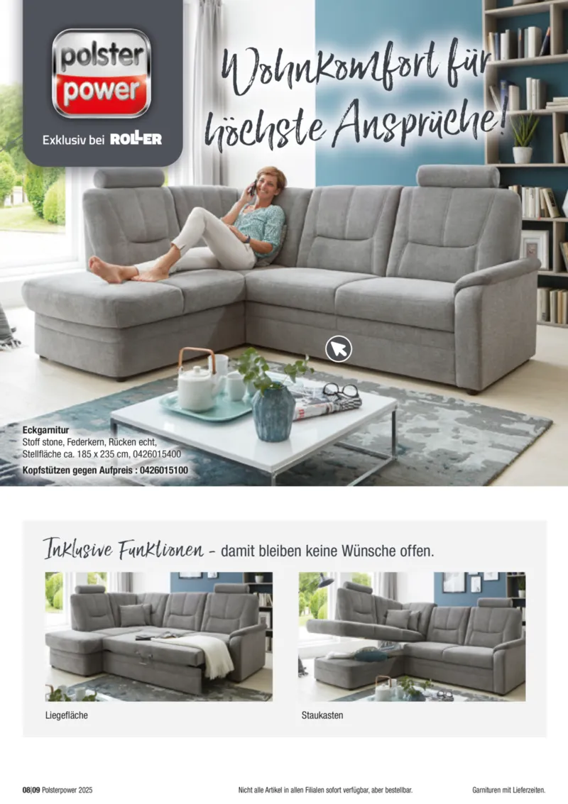 Roller Prospekt vom 07.09.2025, Seite 8 Roller Prospekt vom 07.09.2025, Seite 8
