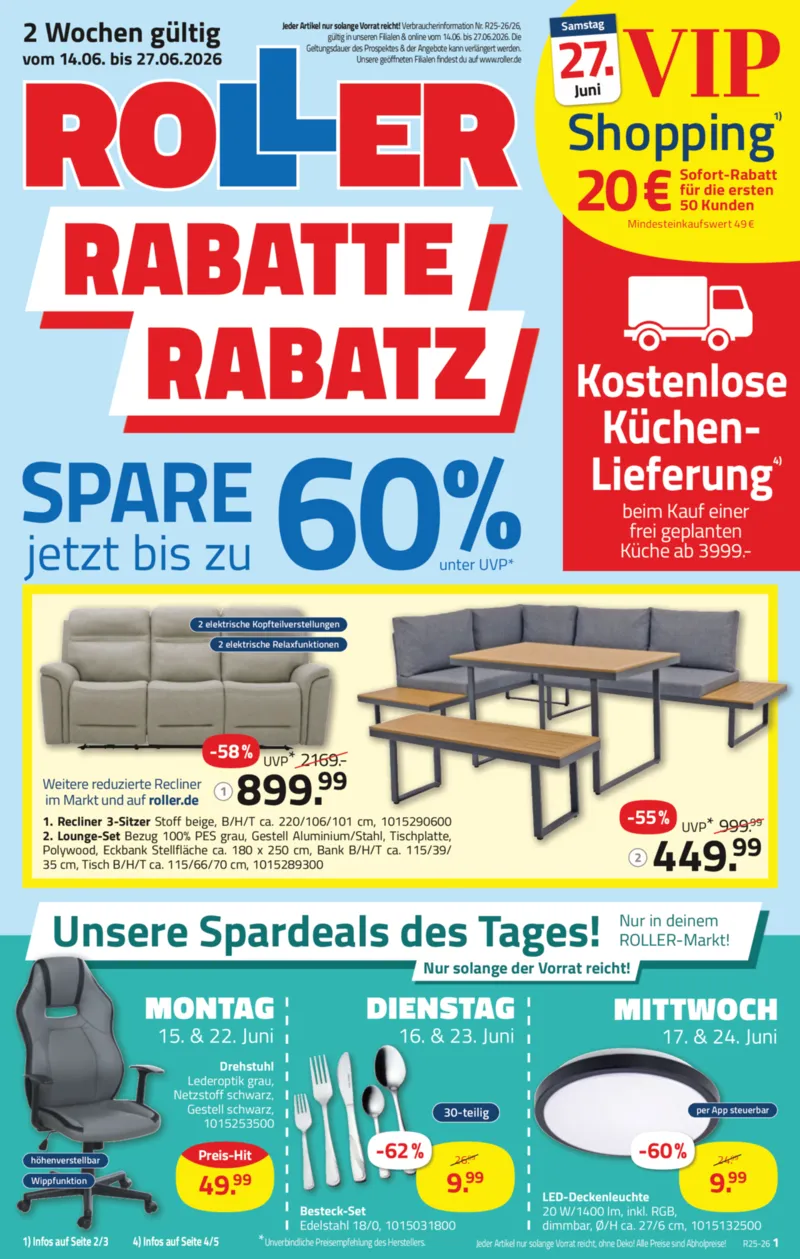 Roller Prospekt vom 15.06.2026, Seite 1