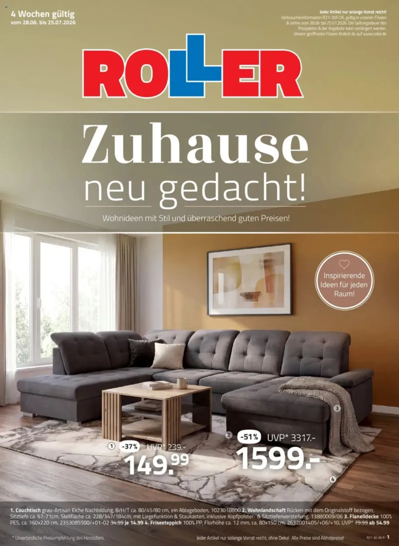 Roller Prospekt vom 28.06.2026, Seite 1