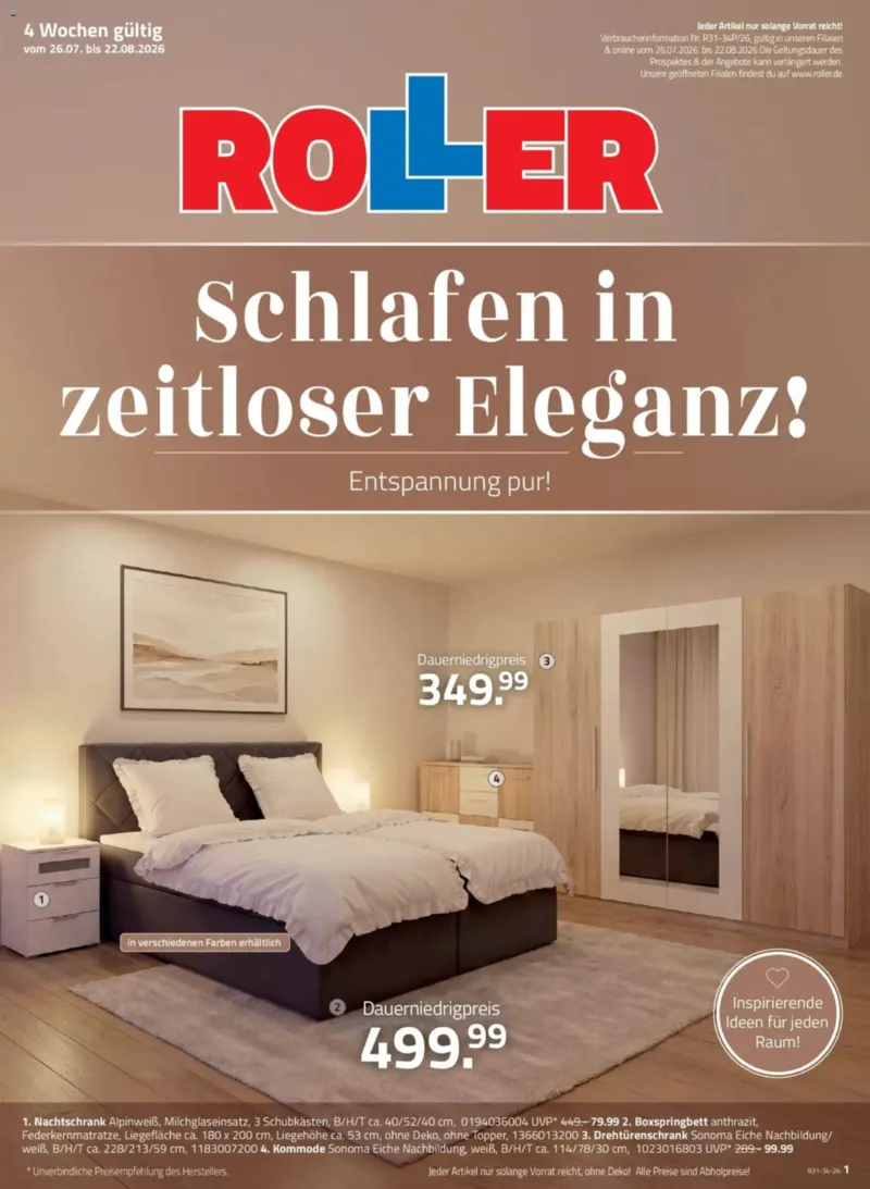 Roller Prospekt vom 26.07.2026, Seite 1