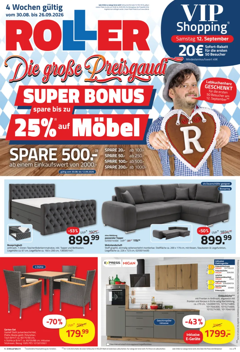 Roller Prospekt vom 30.08.2026, Seite 1