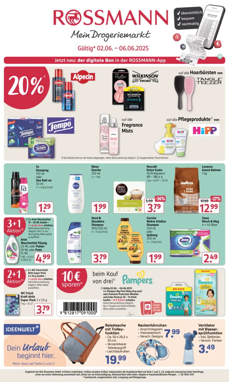 ROSSMANN Prospekt vom 02.06.2025, Seite 1