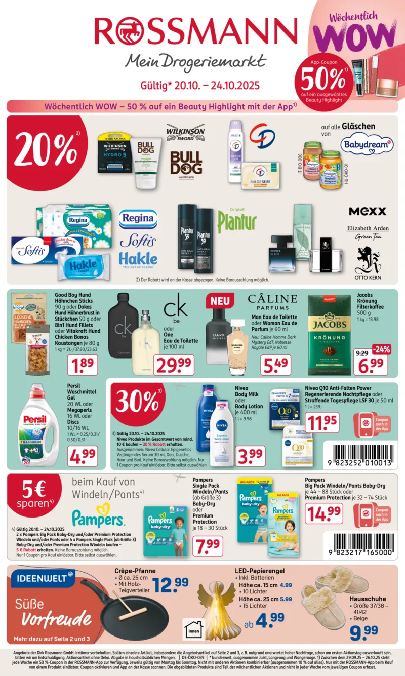 ROSSMANN Prospekt vom 20.10.2025, Seite 1