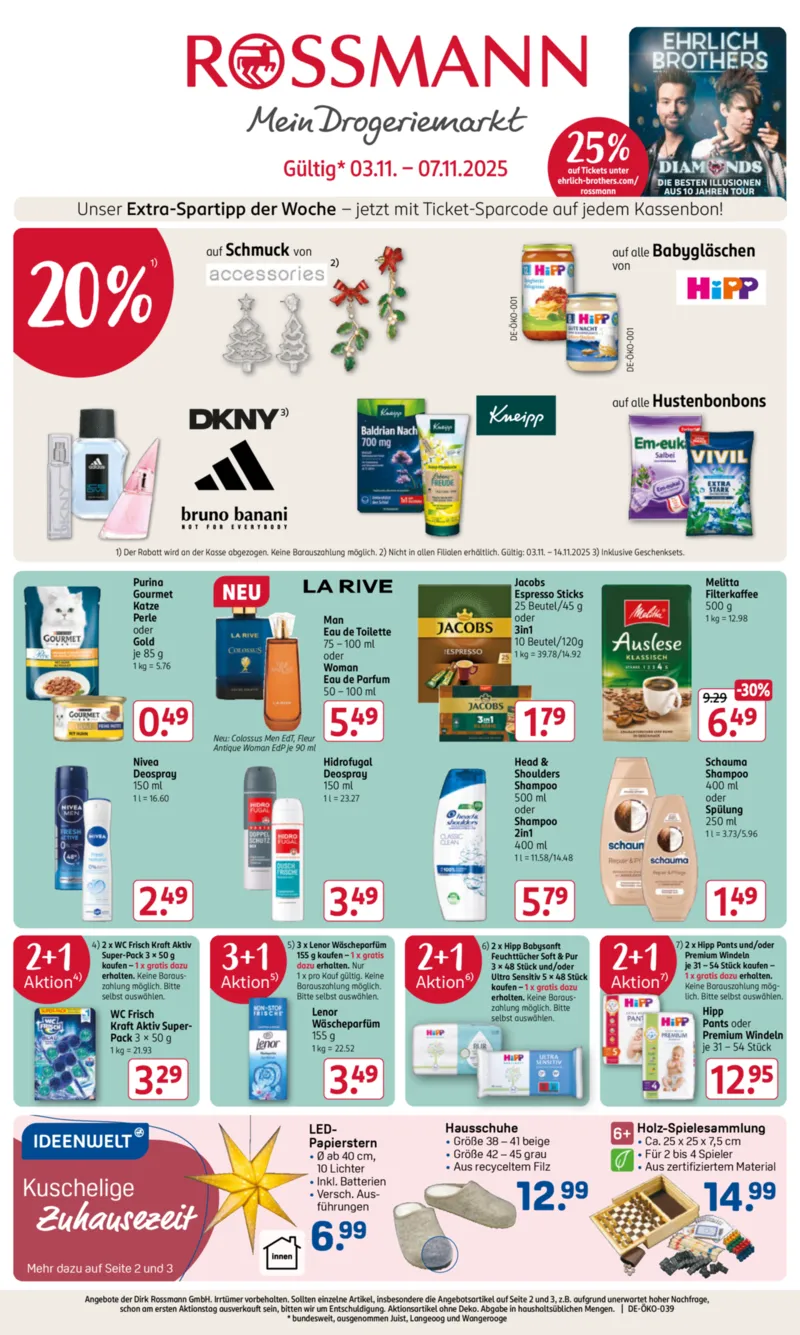 ROSSMANN Prospekt vom 03.11.2025, Seite 1