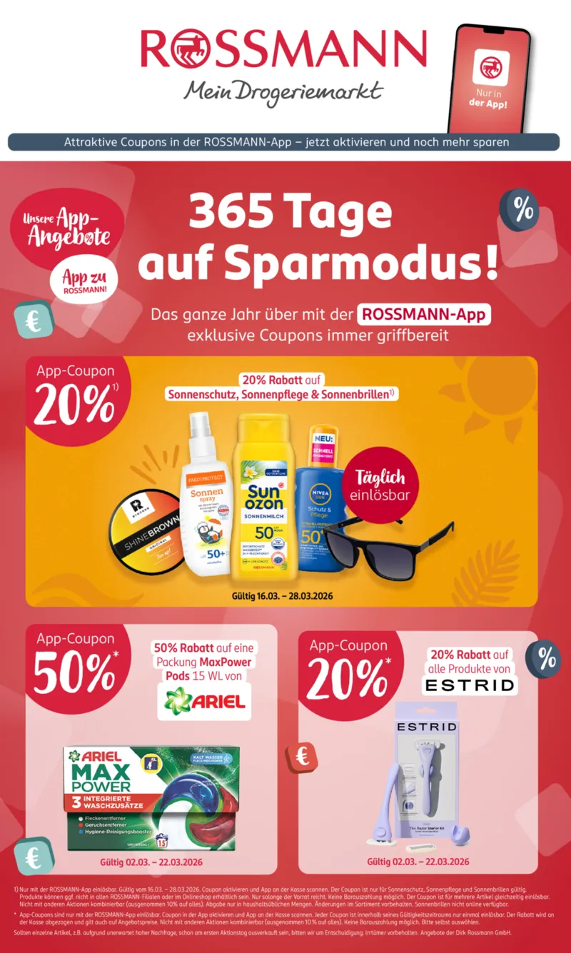 ROSSMANN Prospekt vom 14.03.2026, Seite 1
