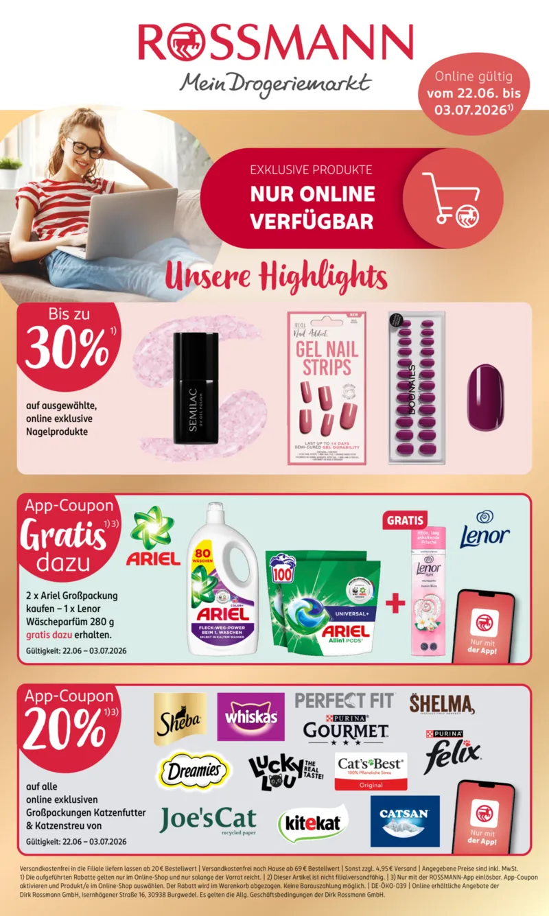 ROSSMANN Prospekt vom 22.06.2026, Seite 1
