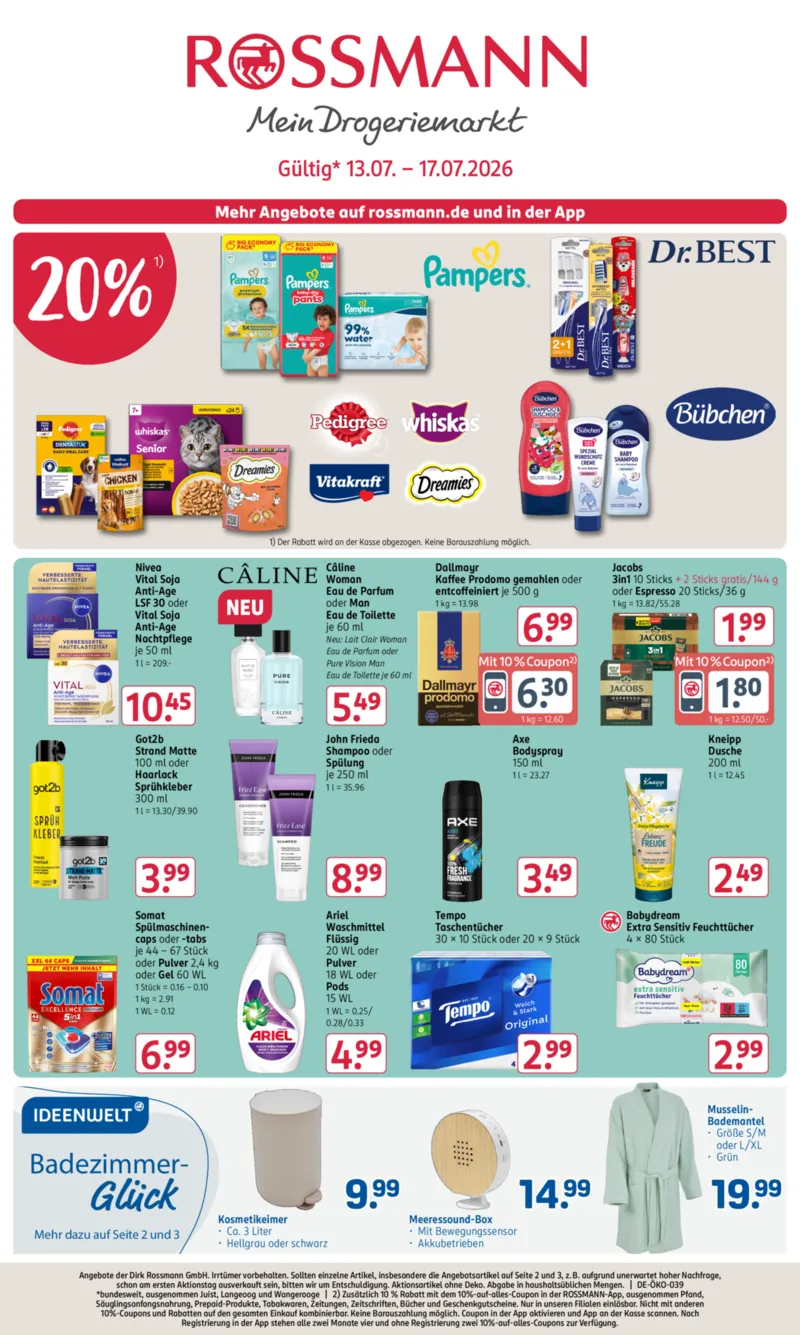 ROSSMANN Prospekt vom 13.07.2026, Seite 1