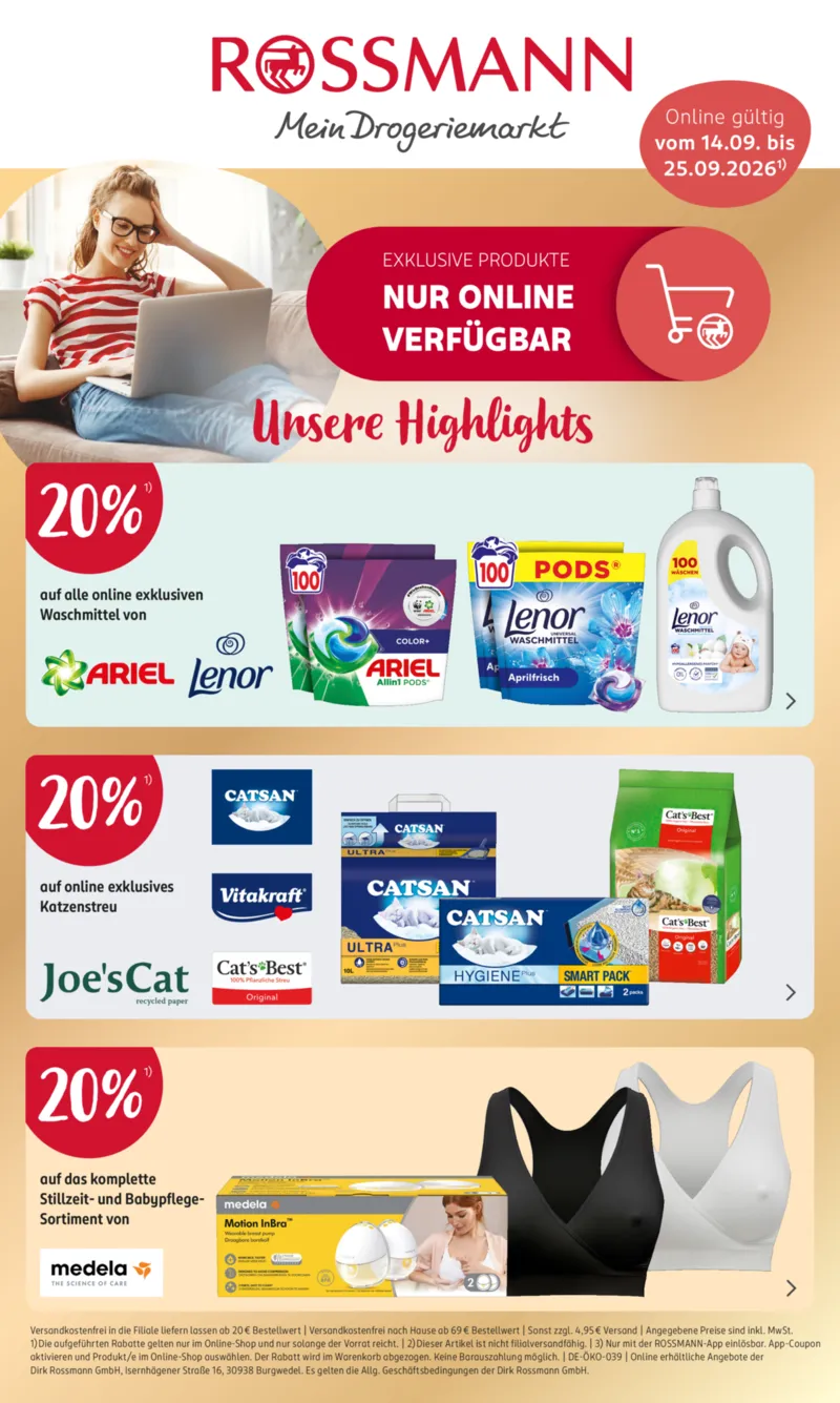 ROSSMANN Prospekt vom 14.09.2026, Seite 1