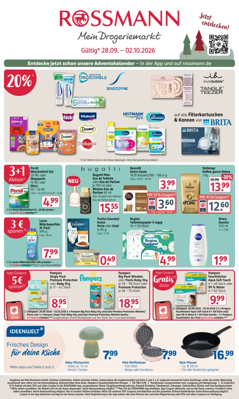 ROSSMANN Prospekt vom 28.09.2026, Seite 1