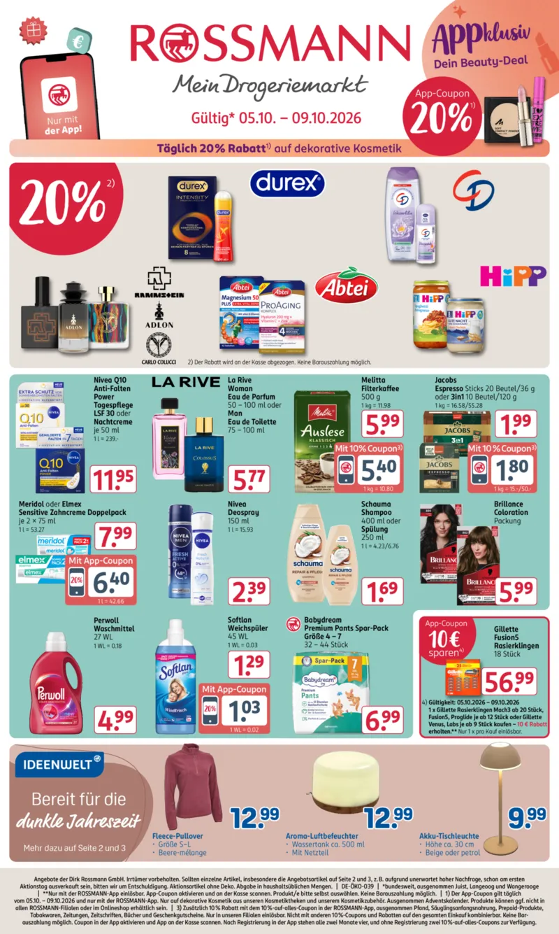 ROSSMANN Prospekt vom 05.10.2026, Seite 1