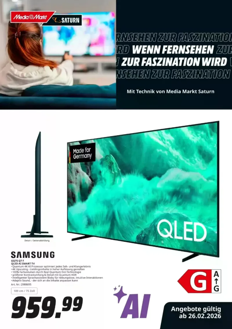 Saturn Prospekt vom 26.02.2026, Seite 1