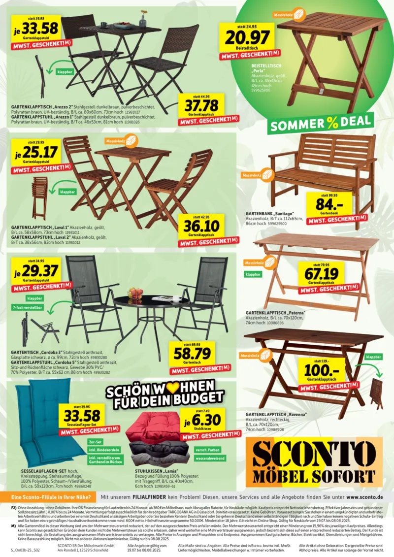 Sconto-SB Prospekt vom 19.07.2025, Seite 2