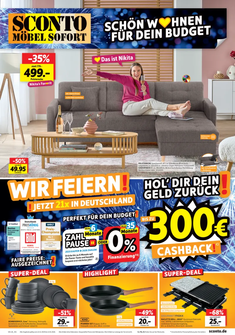 Sconto-SB Prospekt vom 22.12.2025, Seite 1