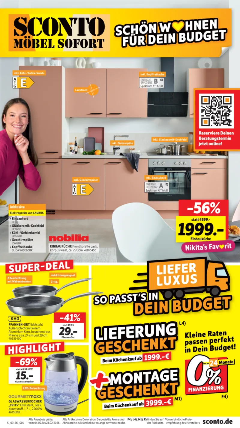 Sconto-SB Prospekt vom 04.02.2026, Seite 1