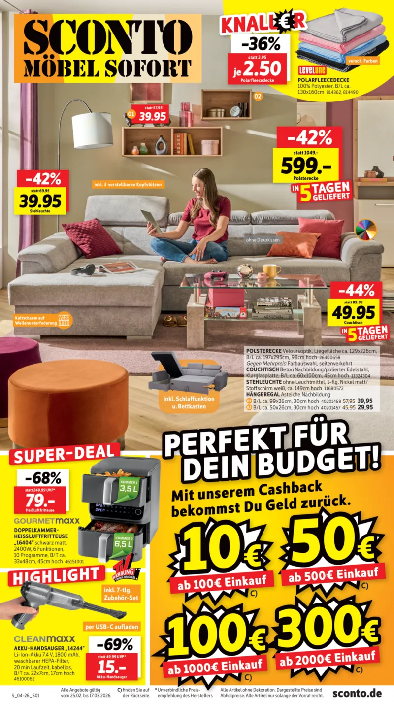 Sconto-SB Prospekt vom 25.02.2026, Seite 1