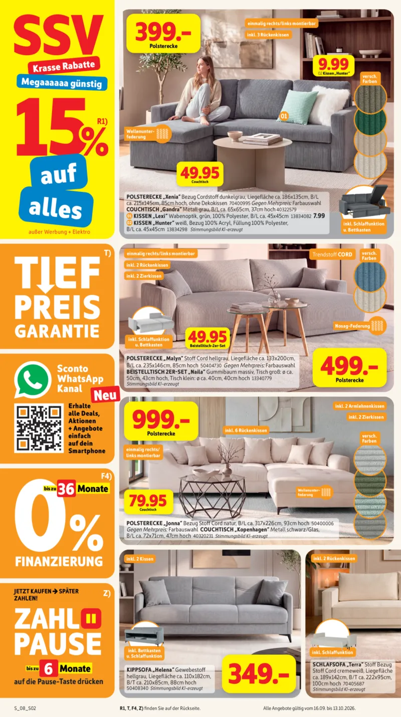 Sconto-SB Prospekt vom 16.09.2026, Seite 2