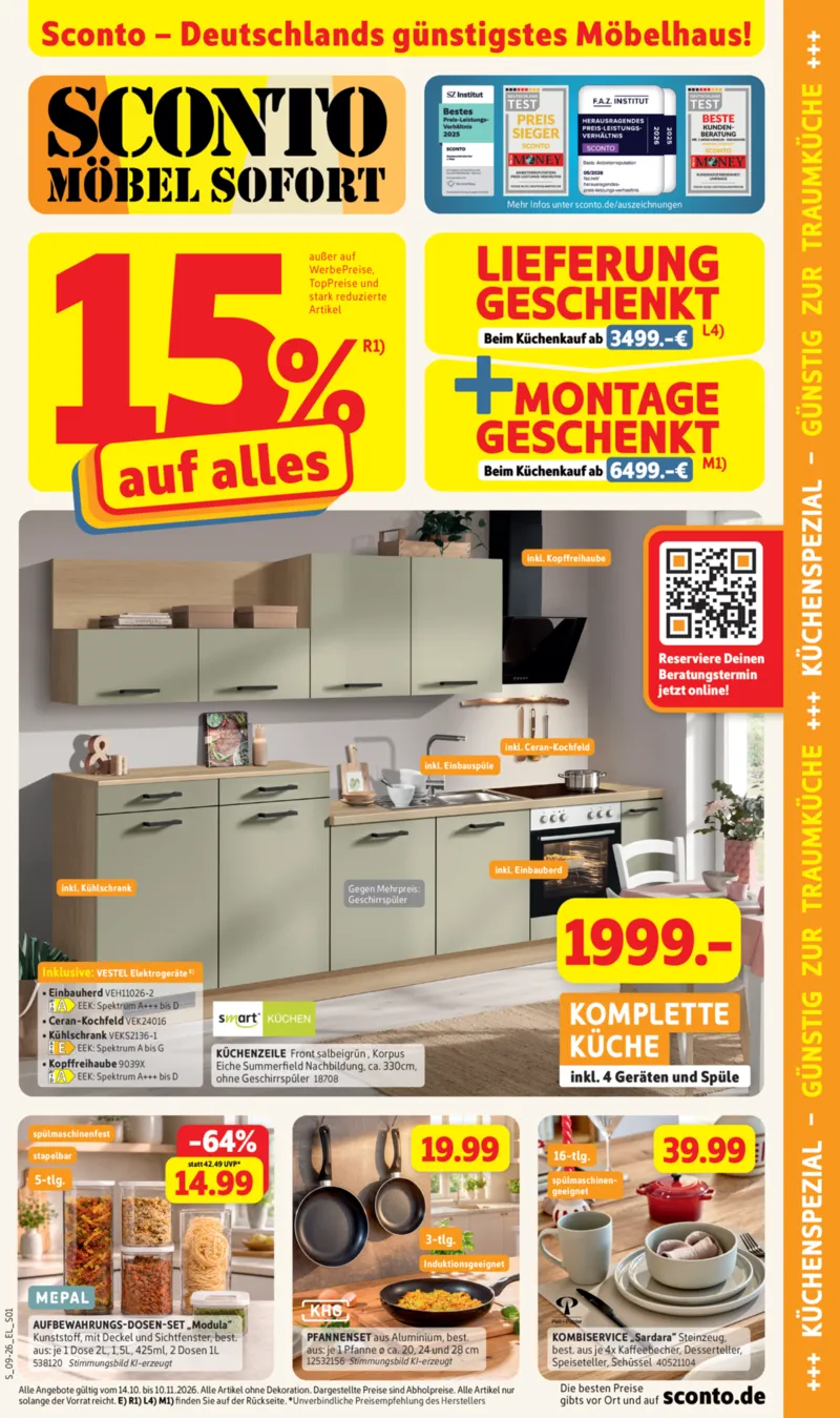 Sconto-SB Prospekt vom 14.10.2026, Seite 1