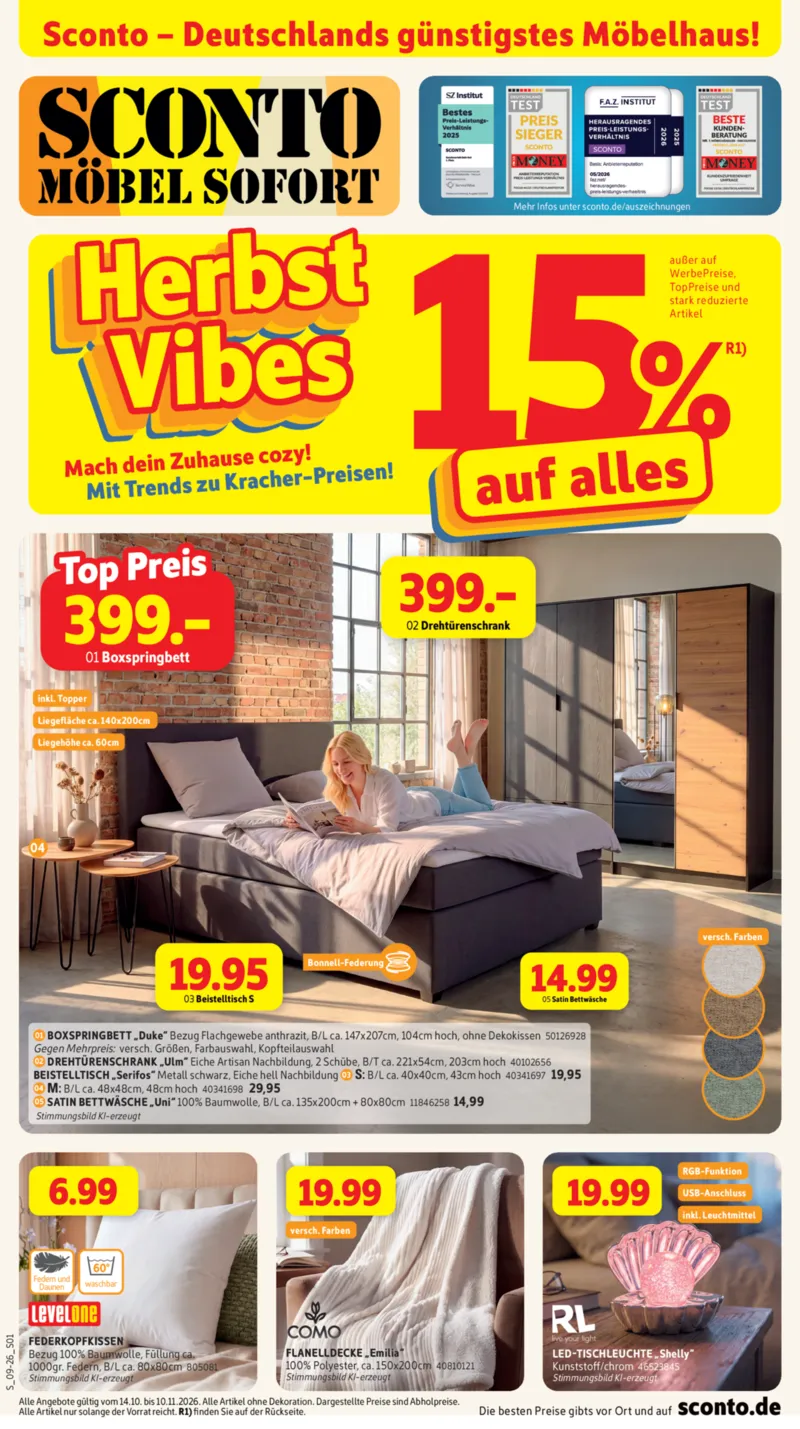 Sconto-SB Prospekt vom 14.10.2026, Seite 1