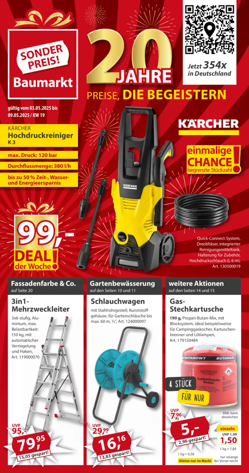 Sonderpreis Baumarkt Prospekt vom 03.05.2025, Seite 1