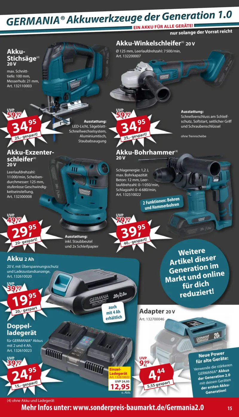 Sonderpreis Baumarkt Prospekt vom 18.10.2025, Seite 15