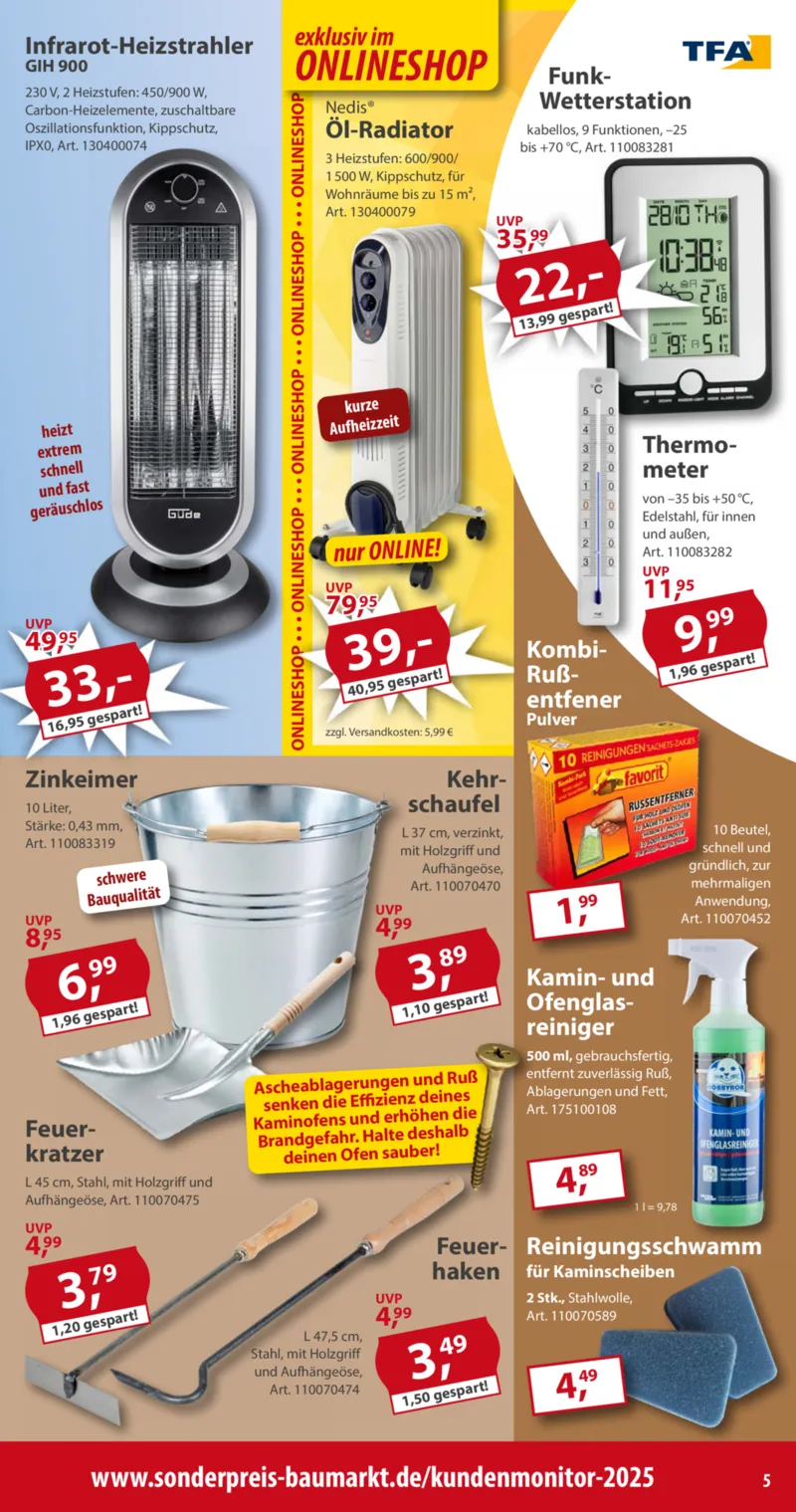 Sonderpreis Baumarkt Prospekt vom 18.10.2025, Seite 5