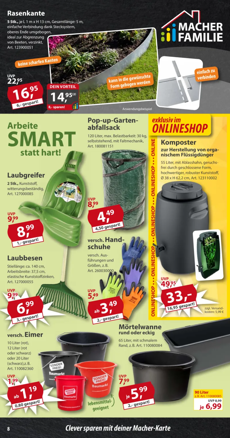 Sonderpreis Baumarkt Prospekt vom 18.10.2025, Seite 8