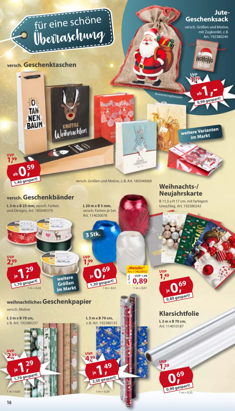 Sonderpreis Baumarkt Prospekt vom 01.11.2025, Seite 16
