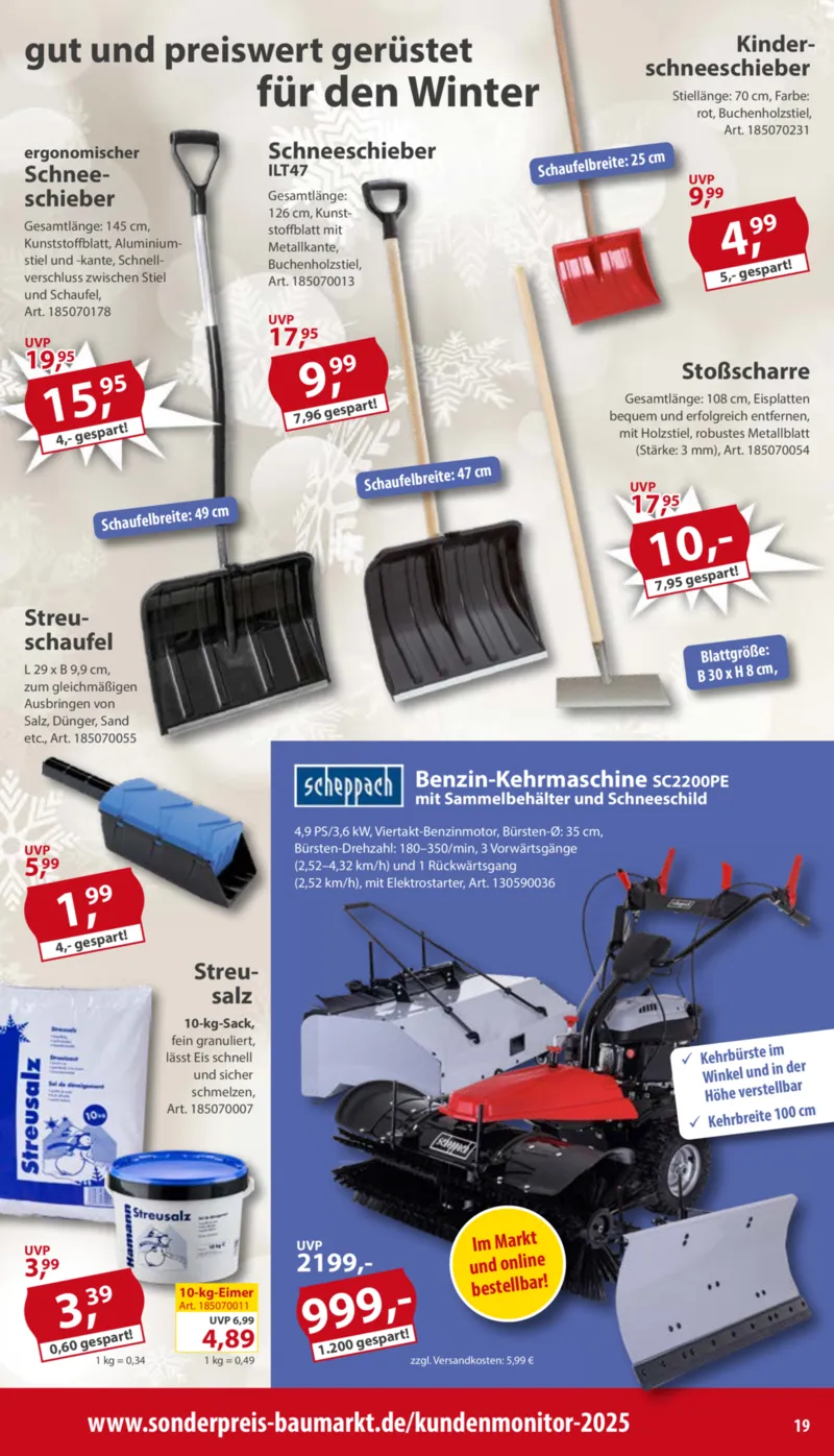 Sonderpreis Baumarkt Prospekt vom 01.11.2025, Seite 19