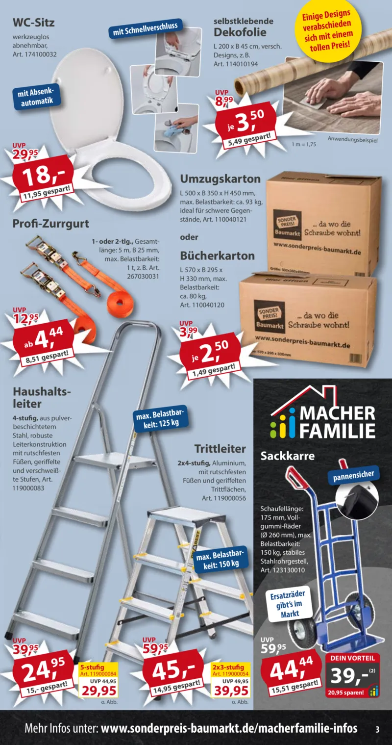 Sonderpreis Baumarkt Prospekt vom 01.11.2025, Seite 3