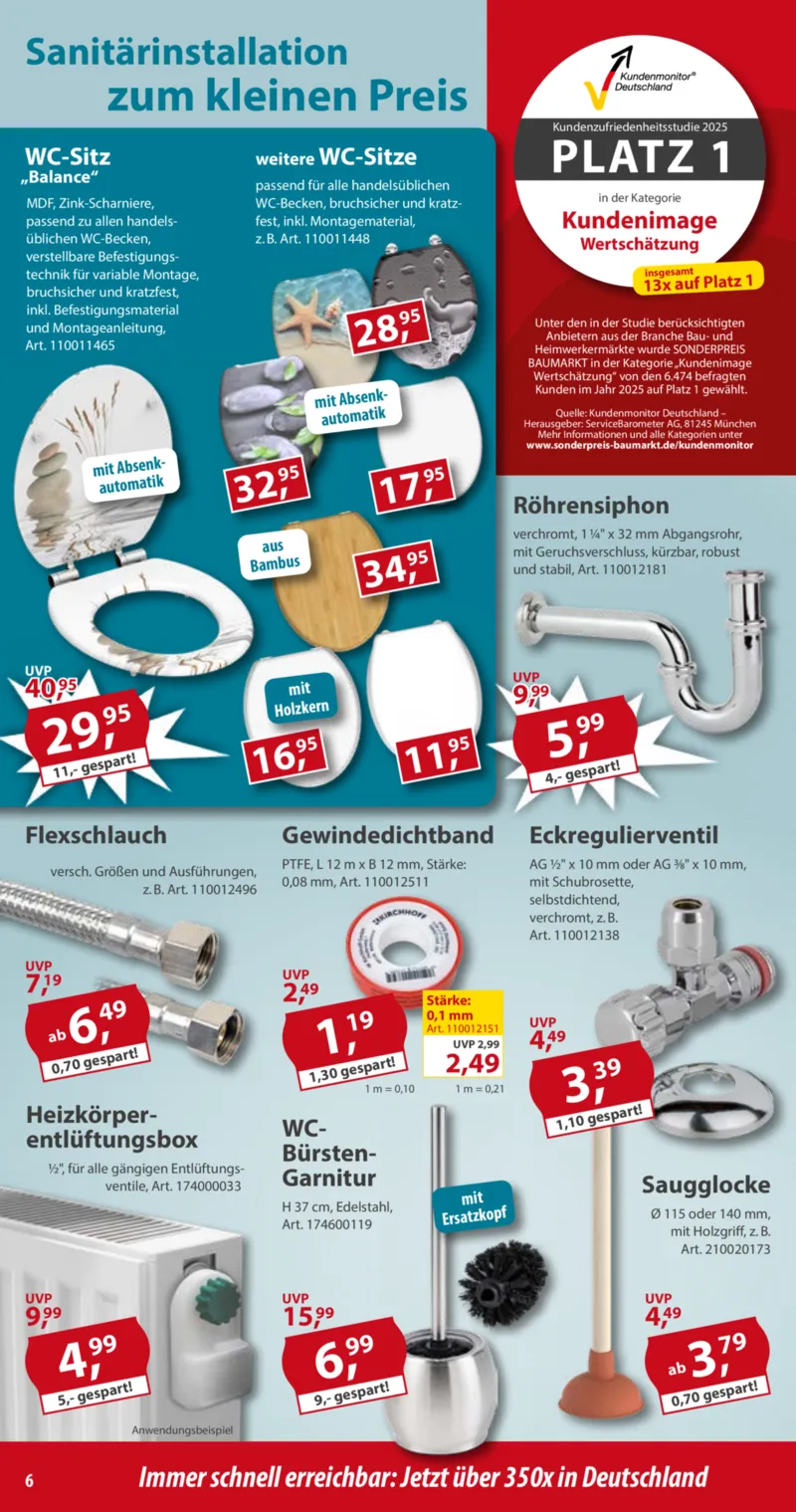 Sonderpreis Baumarkt Prospekt vom 01.11.2025, Seite 6
