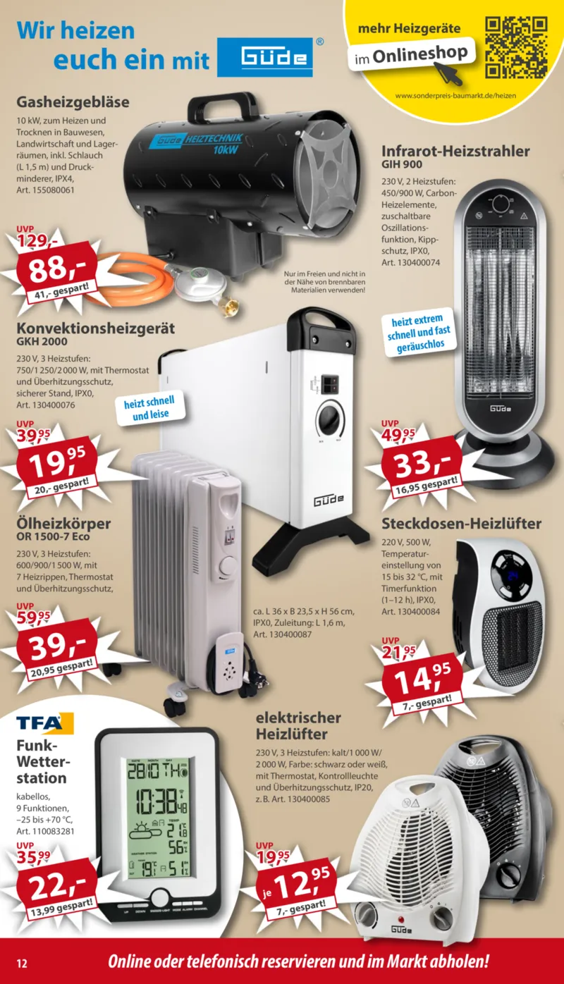 Sonderpreis Baumarkt Prospekt vom 22.11.2025, Seite 12