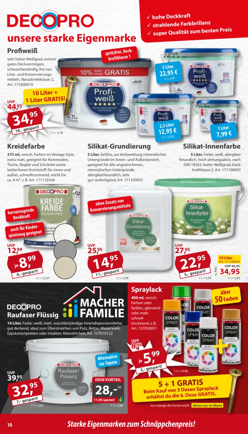 Sonderpreis Baumarkt Prospekt vom 29.11.2025, Seite 10