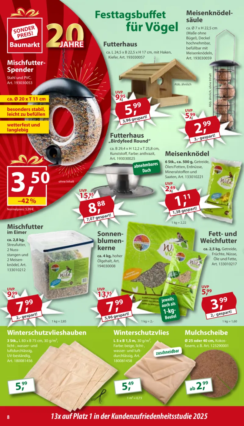 Sonderpreis Baumarkt Prospekt vom 29.11.2025, Seite 8