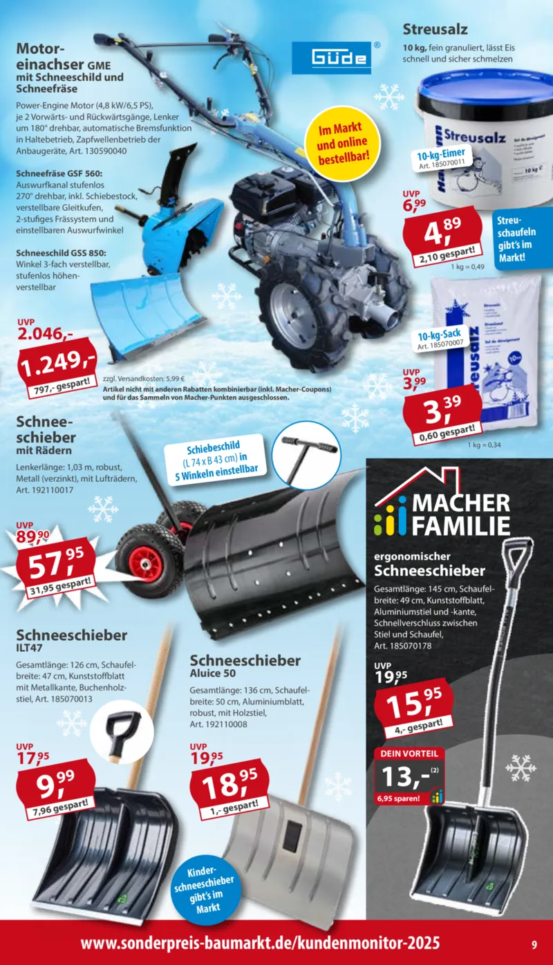 Sonderpreis Baumarkt Prospekt vom 29.11.2025, Seite 9
