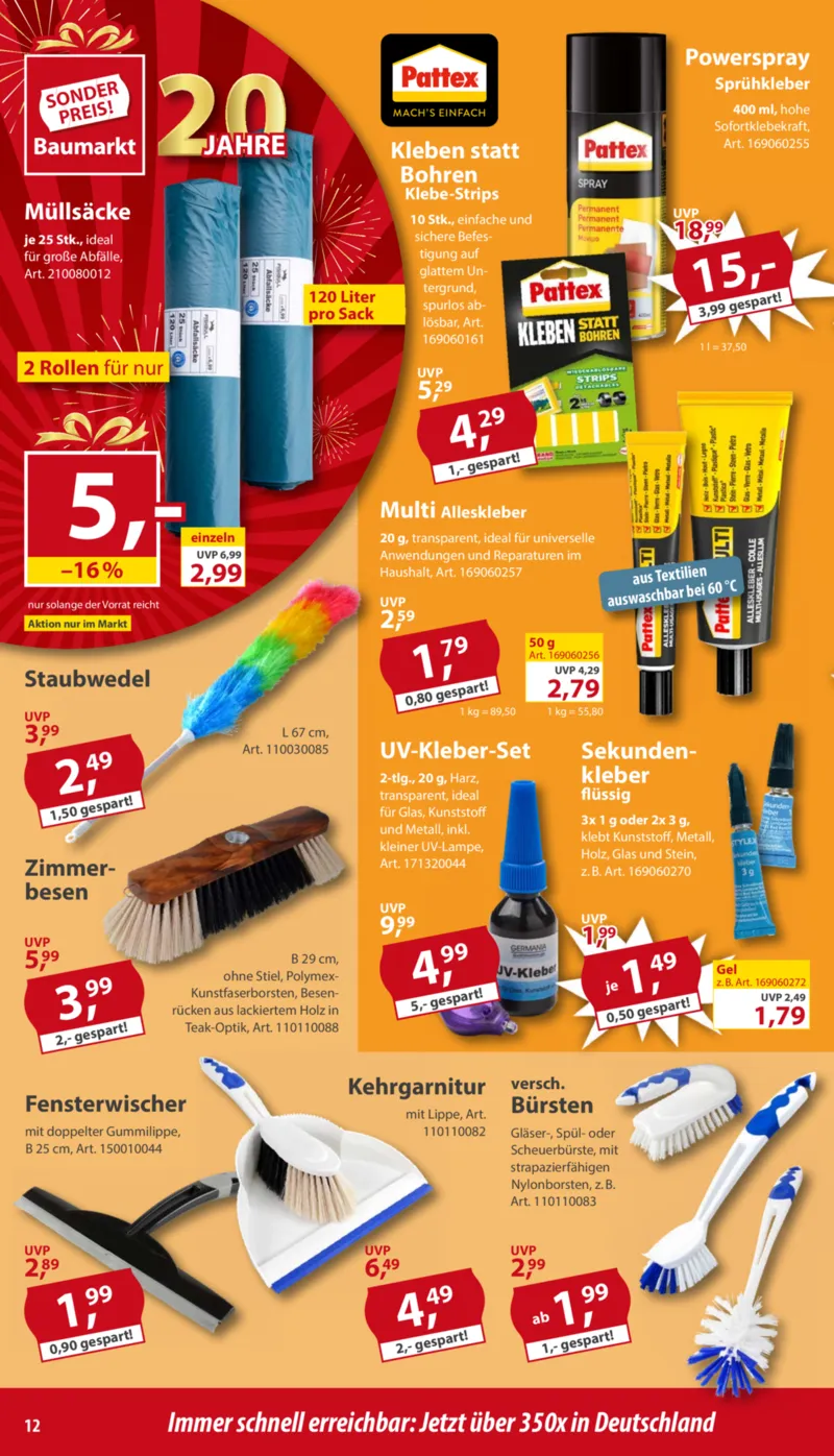Sonderpreis Baumarkt Prospekt vom 06.12.2025, Seite 12
