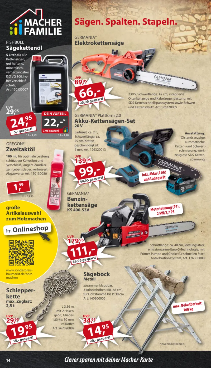 Sonderpreis Baumarkt Prospekt vom 06.12.2025, Seite 14