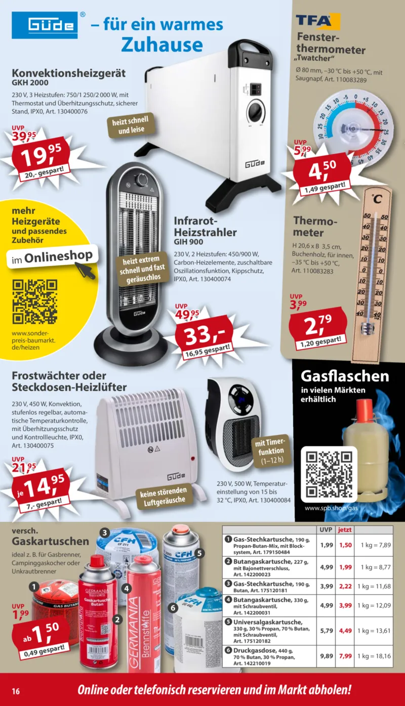 Sonderpreis Baumarkt Prospekt vom 06.12.2025, Seite 16