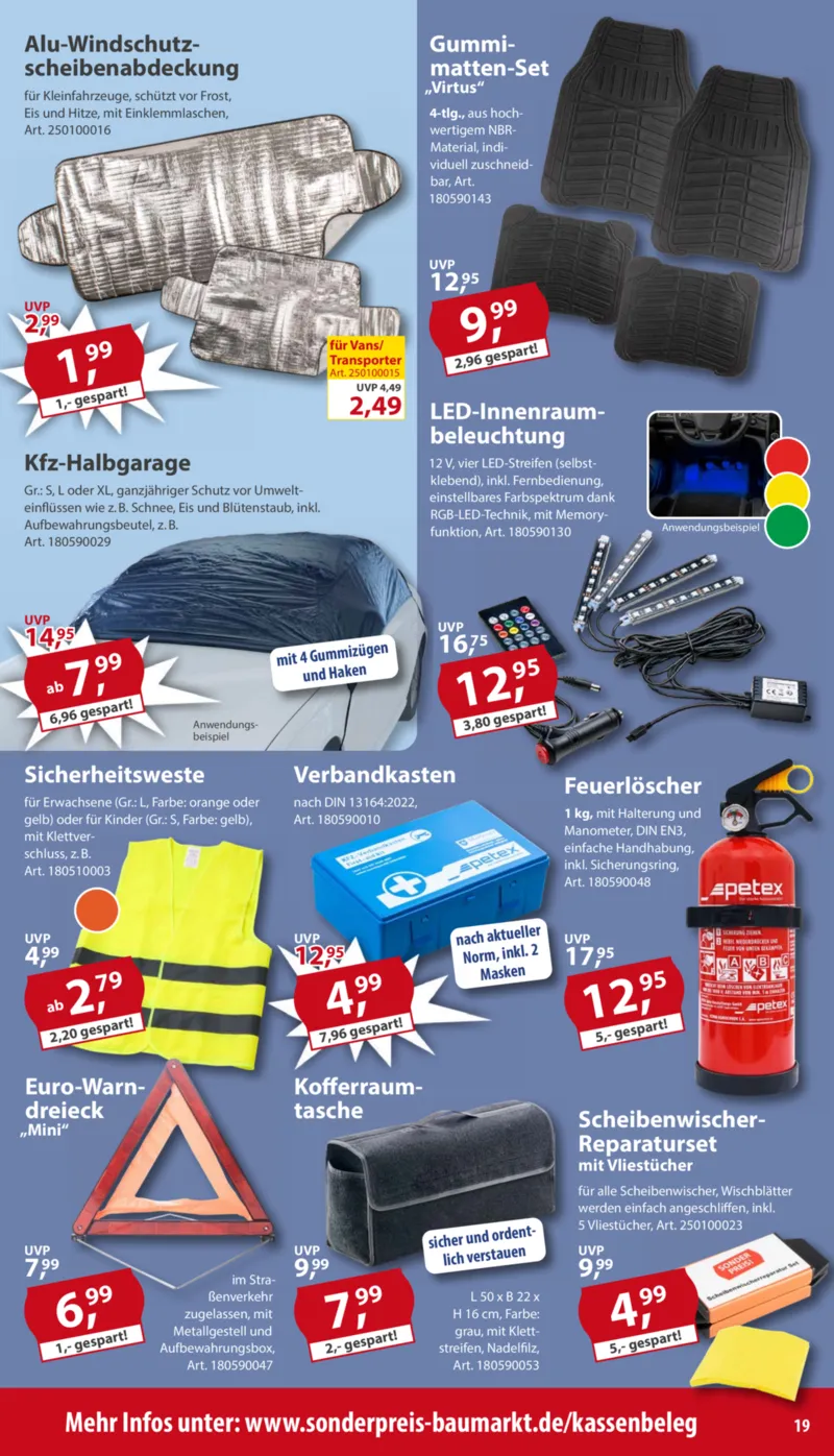 Sonderpreis Baumarkt Prospekt vom 06.12.2025, Seite 19