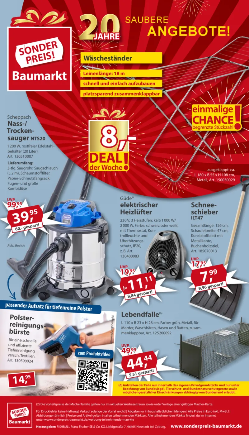Sonderpreis Baumarkt Prospekt vom 06.12.2025, Seite 20