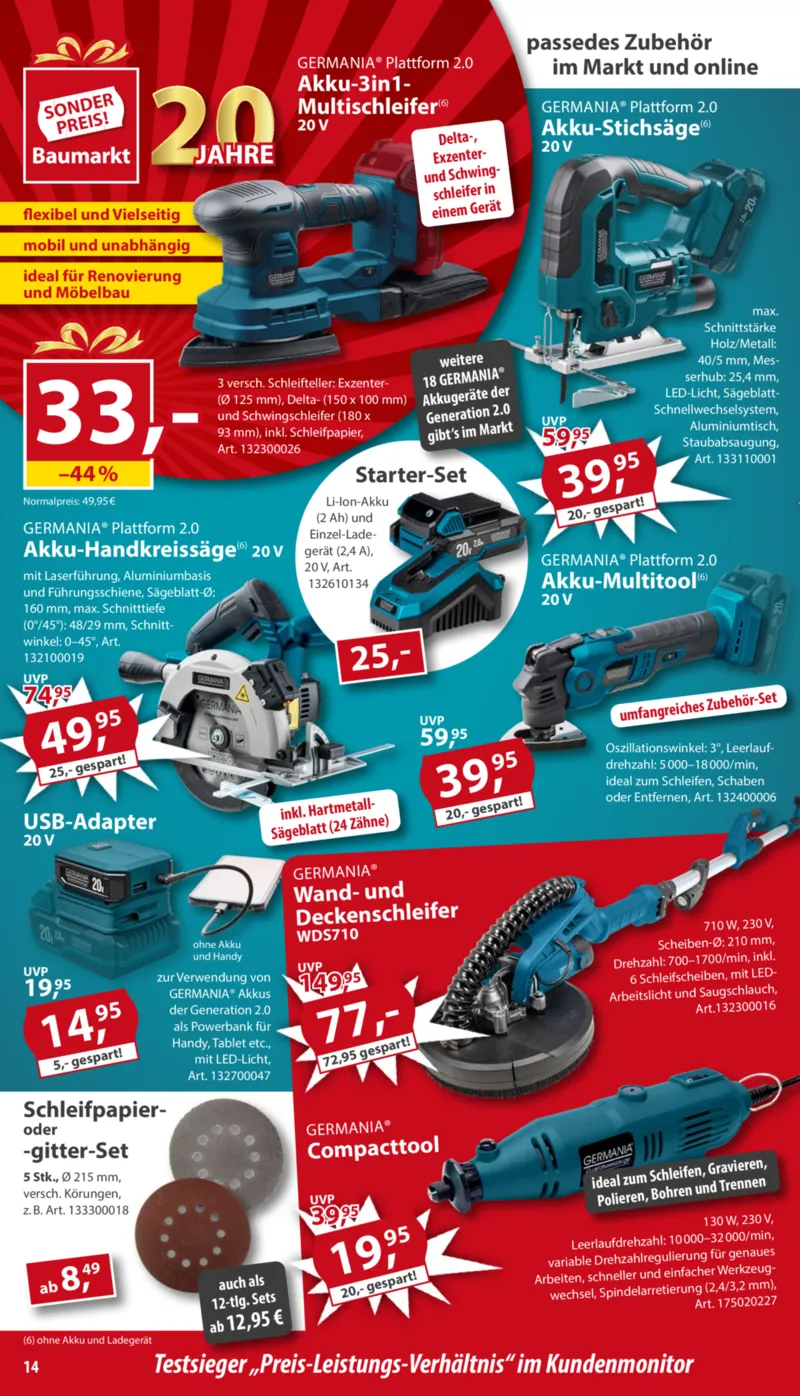 Sonderpreis Baumarkt Prospekt vom 13.12.2025, Seite 14