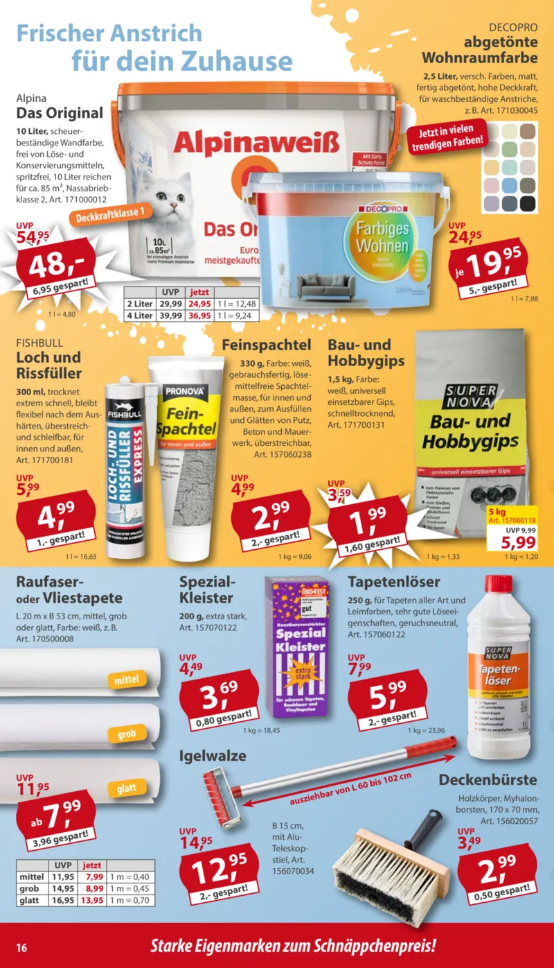 Sonderpreis Baumarkt Prospekt vom 13.12.2025, Seite 16