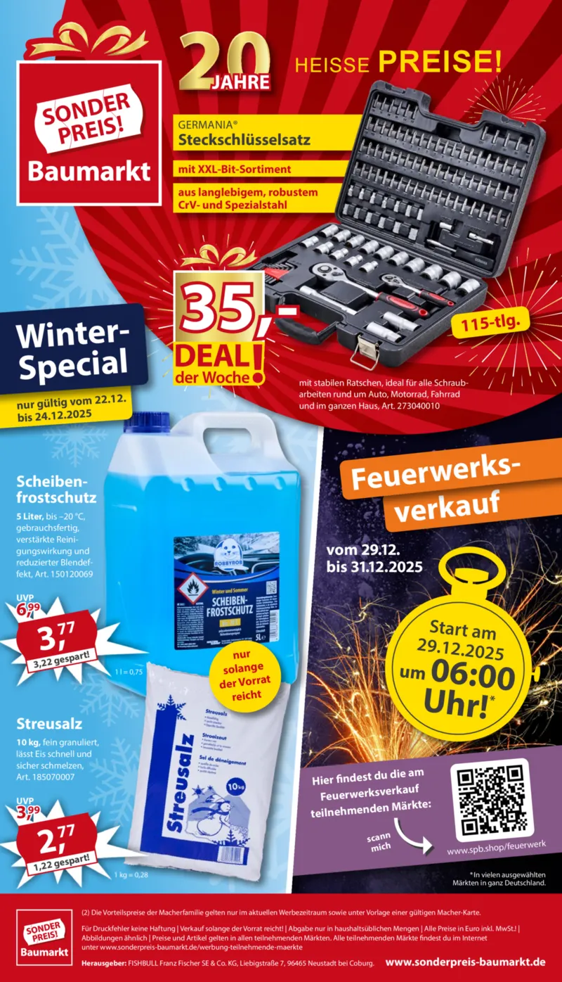 Sonderpreis Baumarkt Prospekt vom 13.12.2025, Seite 20