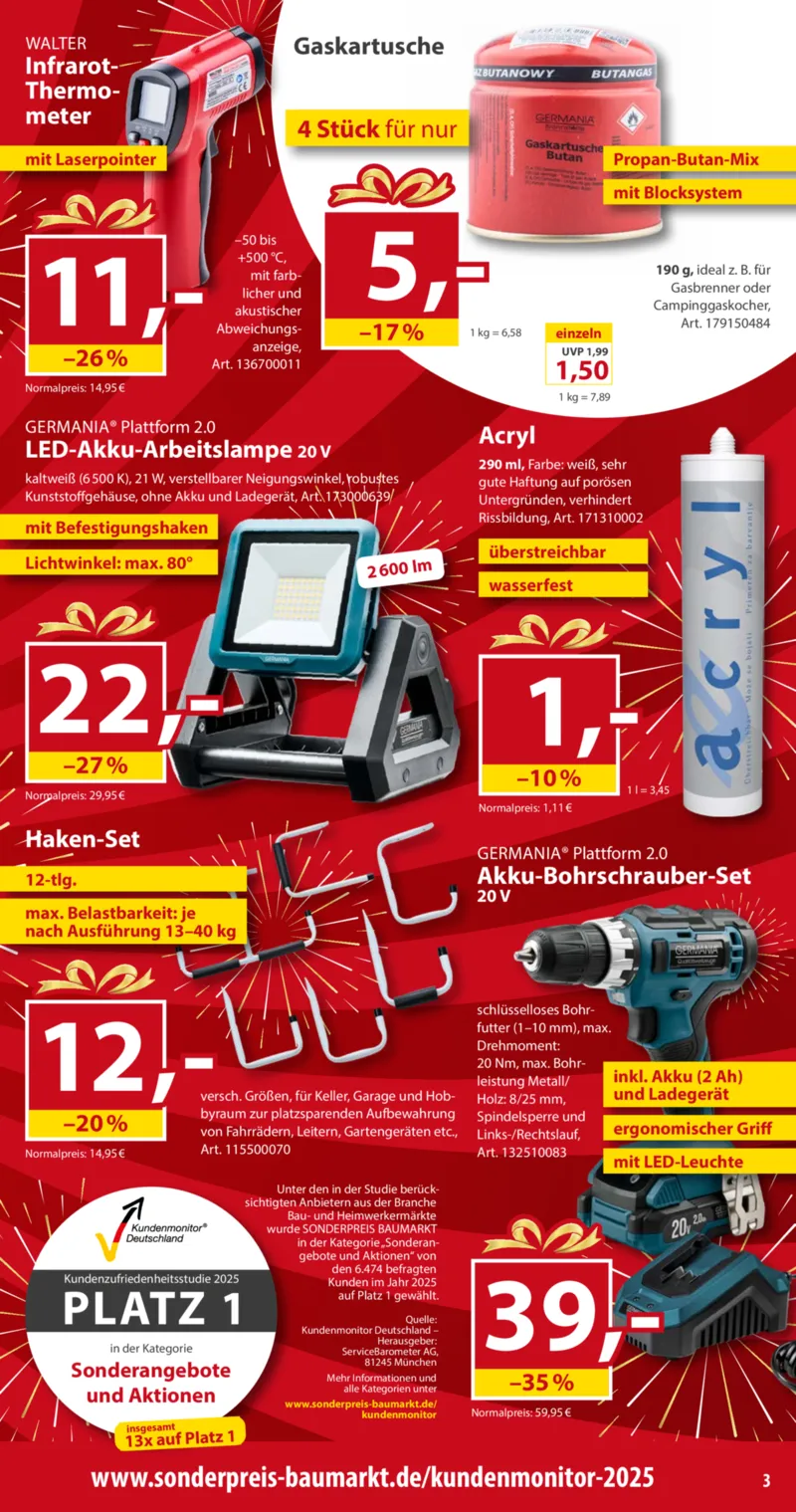 Sonderpreis Baumarkt Prospekt vom 27.12.2025, Seite 3