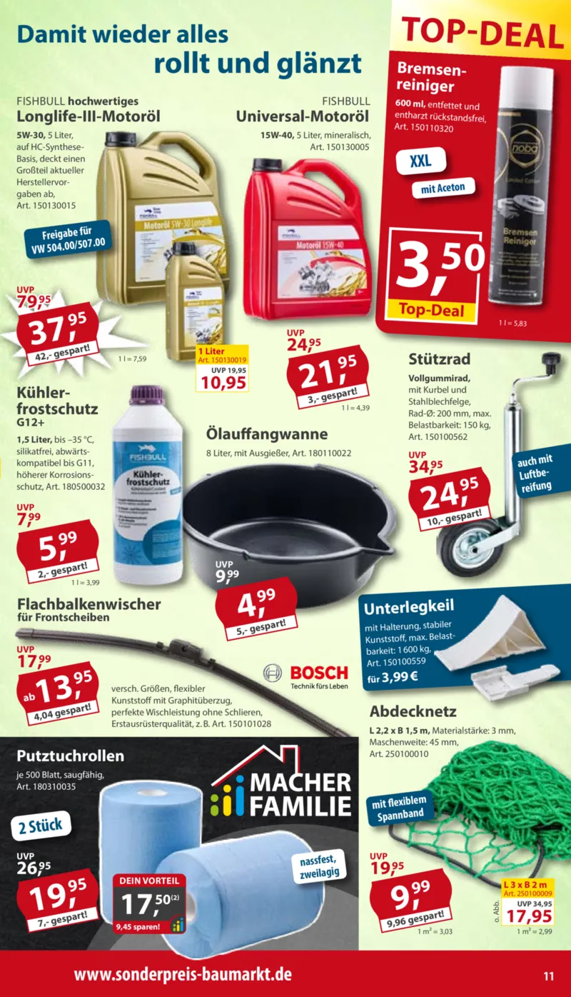 Sonderpreis Baumarkt Prospekt vom 31.01.2026, Seite 11